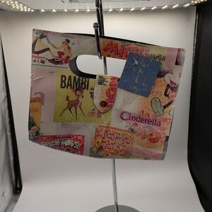 Disney Retro-Inspired Clutch Movie posters With Newspaper Decoupage Handbag